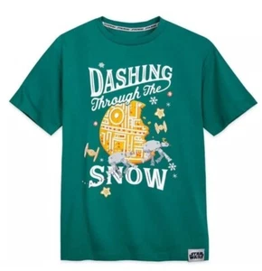 Disney Parks Star Wars Dashing Through The Snow AT-AT Holiday Shirt size M - Picture 1 of 2