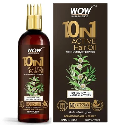 Wow Skin Science 10 in 1 Natural Hair Oil Dry Damaged Hair and Growth Hair 2 BOX - Image 1 of 4