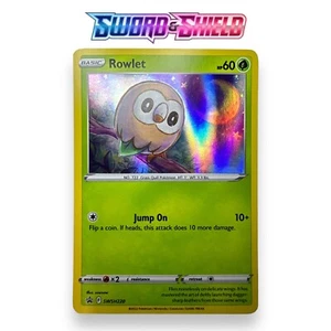 Rowlet SWSH220 Holo Black Star Promo Pokémon TCG Card NM - Picture 1 of 1