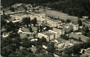 Vintage Postcard Aerial Greenbrier Hotel & Cottages White Sulphur Springs WV 30s - Picture 1 of 3