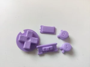 Juego de botones de repuesto púrpura lavanda para Game Boy color (GBC) - Imagen 1 de 3