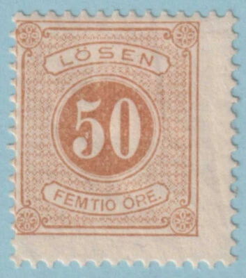 瑞典 J21 邮票 DUE 完好 HINGE REMNANT OG * 没有错误 非常好! -OSB — 第 1/2 张图片