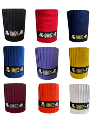 Japanese Steakhouse Chef Tall Hat Set Ninja headband Hibachi Chef Uniform outfit - Image 1 of 4