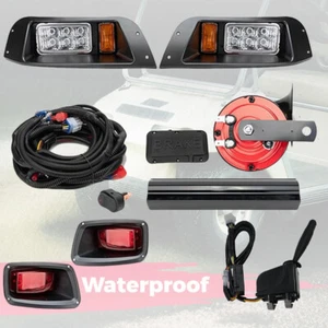 Golf Cart TXT LED Light Kit w/Turn Signal Switch - Plug & Play for Club Car DS - Picture 1 of 12