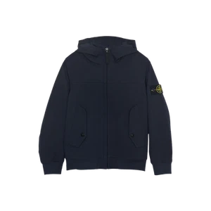 (Kids) Stone Island Hood Zip Up Navy - 25SS - Picture 1 of 1