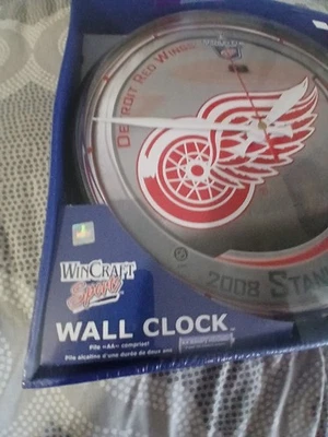 Detroit Red Wings Stanley Cup Championship 2008 12 Inch Wall clock.New Inbox New - Image 1 of 3