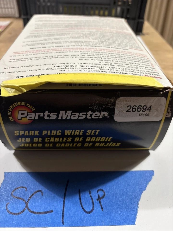 Juego de cables de bujías de encendido de resistencia universal Parts Master 26694 rendimiento Foto 1 de 4