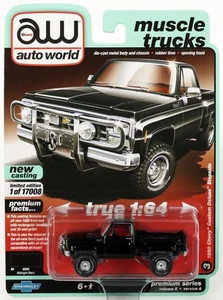 Auto World 1980 Chevy Custom Deluxe Stepside Muscle Trucks PremiumSeries AW64282 - Picture 1 of 4