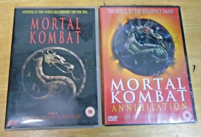 Mortal Kombat & Annihilation (1995) - 2x DVD - Region 2 - One Still Sealed - Image 1 of 4