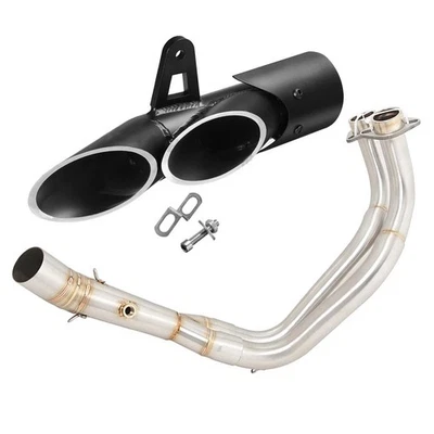 For Yamaha MT-07 YZF R7 2014-2025  Full System Exhaust Header Pipe Muffler Tips  — 第 1/4 张图片