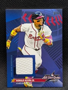 Ronald Acuña Jr. 2025 Topps Actualización All-Star Puntadas Reliquia Inserto #AS-RA - Imagen 1 de 2