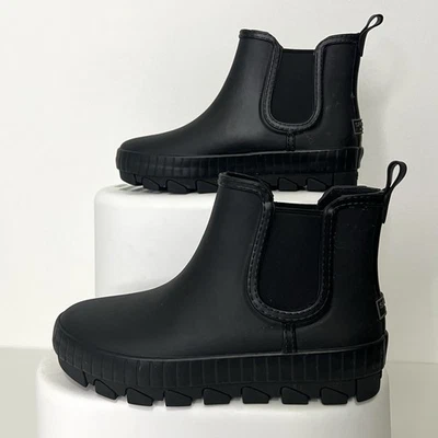 Botas de lluvia Sperry Chelsea impermeables para mujer 6,5 negras Torrent Foto 1 de 4