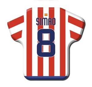 Calamita Simile a T-Shirt Calcio Stagione 2008/2009 Atletico Madrid 8 Simao - Picture 1 of 9