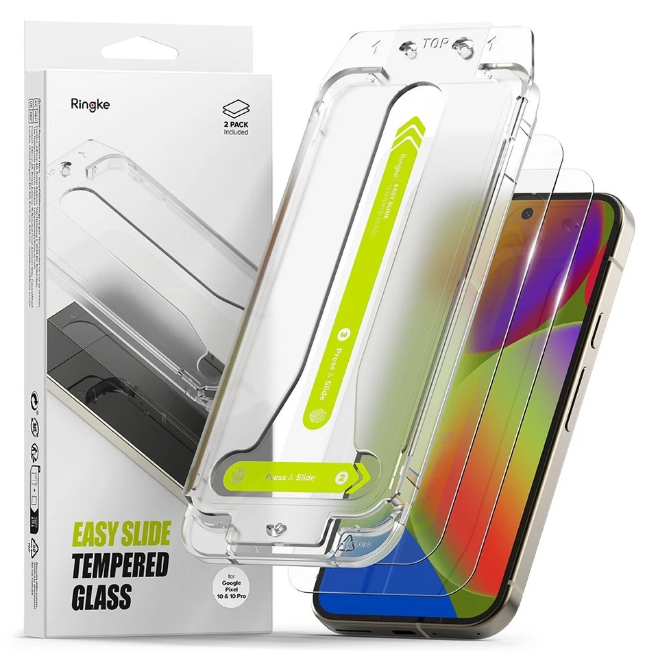 For Google Pixel 10 Pro/10 Screen Protector | Ringke [Easy Slide Tempered Glass] - Image 1 of 4