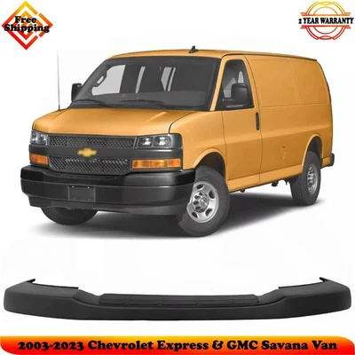 Front Bumper Upper Cover For 2003-2023 Chevrolet Express & GMC Savana Van - Imagem 1 de 4