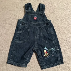 Mono Winnie the Pooh Vintage Talla 0-3 Meses Denim Disney Bordado Invierno - Imagen 1 de 8