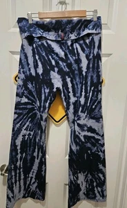 Hard Tail Forever Rolldown Foldover Waist Flare Pants Full Length Yoga 1X Blue - Bild 1 von 3