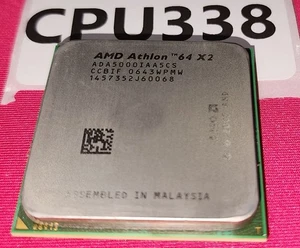 CPU338 - AMD Athlon 64 X2 5000+ 2.6GHz Dual-Core ADA5000IAA5CS CPU Processor - Picture 1 of 1