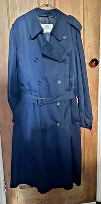 vintage 60s/ 70,s mens aquascutum classic double breasted trench coat size 44 - Image 1 of 4