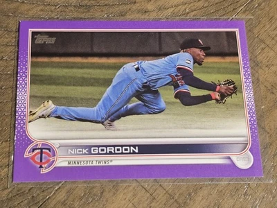 2022 Topps #598 Nick Gordon Meijer Purple Nmmt - Image 1 of 3