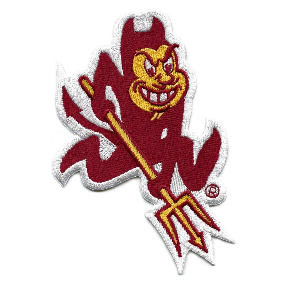 Arizona State Sun Devils Mascot "Sparky" Logo Iron On Patch - Image 1 of 2