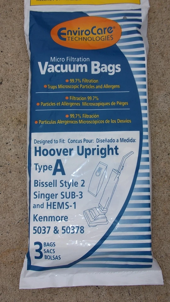 vacuum bag fit Hoover A Micro Filtration Elite Powermax Runabout Concept Decade - Image 1 of 1