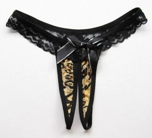 STRING 34 36 XXS XS OUVERT PANTY SEXY LéOPARD FEMME THONG UNDERWEAR - Bild 1 von 1