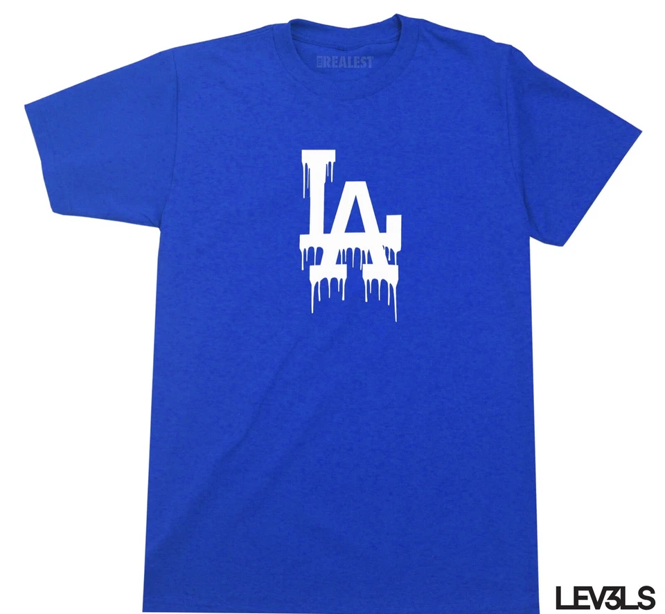 CAMISETA LA DRIP Los Angeles PINTURA GOTEO HIP HOP GRAFFITI DJ CULTURA DODGERS Foto 1 de 1