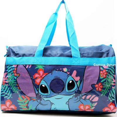 Disney Lilo And Stitch Bolso de Lona Bolso de Viaje para Pasar la Noche 18" Bolso de Baile Foto 1 de 4