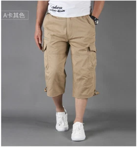 New Work Shorts Mens Combat Cargo Multi Pockets Casual Summer Shorts Half Pants - Picture 1 of 23