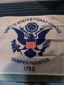 *NEW* US Coast Guard Nylon Outdoor 3x5' Flag, Brass Grommets - Picture 1 of 10