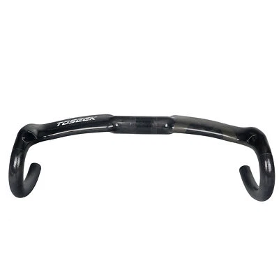  Manillar de bicicleta de grava de fibra de carbono para bicicleta de carretera Barra de caída Manillar de carreras 31,8 mm Foto 1 de 4
