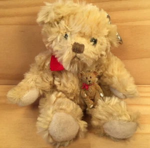 SPENCER THE TEDDY BEAR "Beige" Beautiful Plush Animal Keyring Soft Toy RUSS - Picture 1 of 12