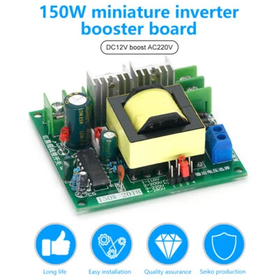 150W DC-AC Converter 12V to 110V 220V 280V Inverter Booster Board Transformer - Image 1 of 4