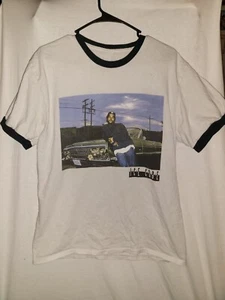Ice Cube Retro Graphic Doughboy Pose Impala White Ringer T-Shirt Size Medium Rap - Picture 1 of 4