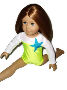 Competition Star Body 18 pollici vestiti per bambola adatti a American Girl Gymnastics - Foto 1 di 2