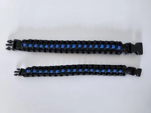 Thin Blue Line Paracord Bracelet - Picture 1 of 6