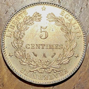 SUPERBE PIECE DE 5 CENTIMES CÉRÈS 1893 A (838) - Bild 1 von 2