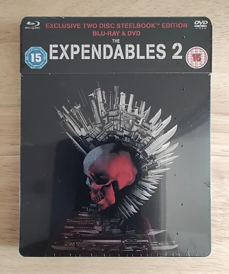 The Expendables 2 Ltd Extended Edition Blu-ray + DVD Steelbook *SEE DESCRIPTION* - Image 1 of 4