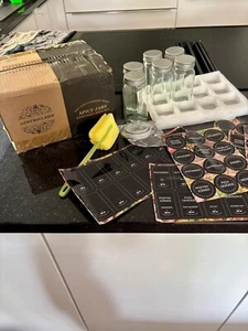 ⭐12er Set Vorratsgläser Gewürzgläser Aufbewahrung Glas Dosen mit Deckel+Etikett - Bild 1 von 8