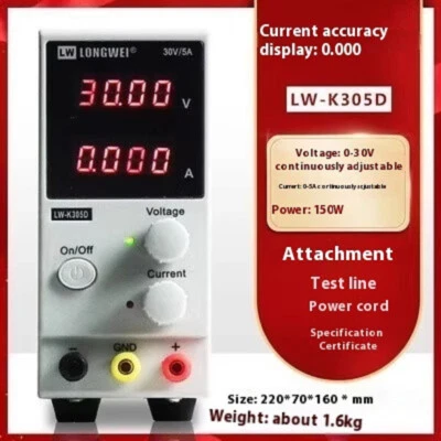 High Precision K3010D Adjustable Digital DC Power Switch USB 4dig LCD - Image 1 of 4