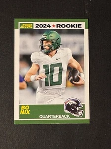 2024 Score Football Bo Nix Rookie #9 - Picture 1 of 2