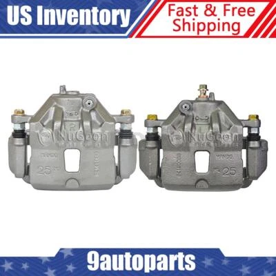 Par de pinzas de freno de disco delanteras con soporte para Kia Soul 2010 2011 2012 2013 Foto 1 de 4