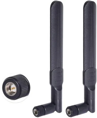 2pcs Dual Band WiFi 8dBi SMA Male Antenna for Trailer Rear View Backup Camera - Image 1 of 4