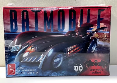 AMT Batman & Robin Batmobile 1:25 Scale Model Car Kit-FACTORY SEALED!-(bin3019H) - Image 1 of 4