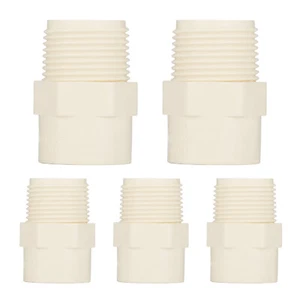 5PCS EFIELD CTS CPVC Fittings 3/4"Slip x3/4"Male NPT Thread Adapter(MIPTxSocket) - Picture 1 of 6