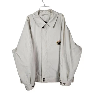 Giacca uomo Burberry vintage anni 90 full zip L beige ricamato stemma leggera - Foto 1 di 16