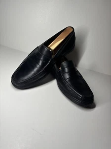 Mocasines de conducción italianos negros aerosoles para hombre 9 D sin usar, en caja, mocasines Penny - Imagen 1 de 11