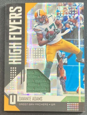 DAVANTE ADAMS 2018 Panini Unparalleled High Flyers Jersey Card #HF-DA - Image 1 of 2