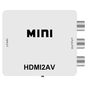 HDMI to 3RCA Composite CVBS AV Video Audio Converter dapter  NTSC PAL HDMI2AV